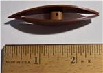 Red Wood Tatting Shuttle, 2½" Including Pick