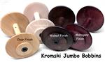 Kromski *Walnut Finish* Wood *JUMBO* Bobbins **Clearance SALE**